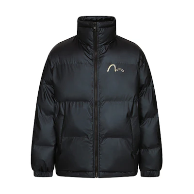EVISU FW22 Black Logo Embroidered Jacket 2EAADM2JK785OSPQ