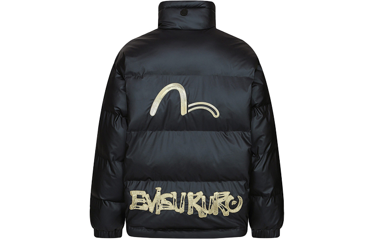 EVISU FW22  Black Logo Embroidered Jacket 2EAADM2JK785OSPQ 圖 3