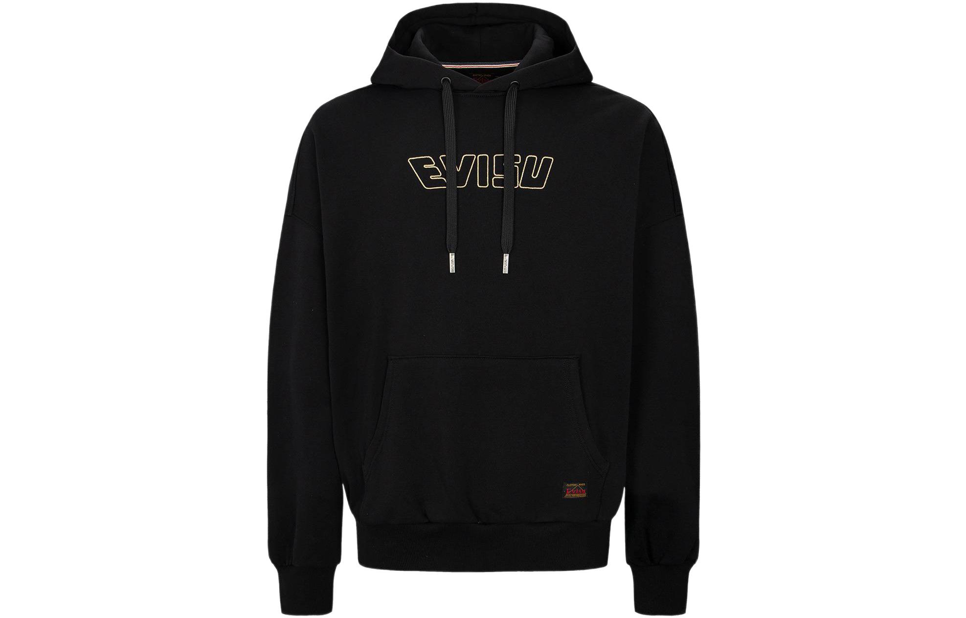 Order EVISU FW22 Sudadera Negra de Manga Larga con Logo Fisherman Buddha. 2EAHTM2SW329LFCT