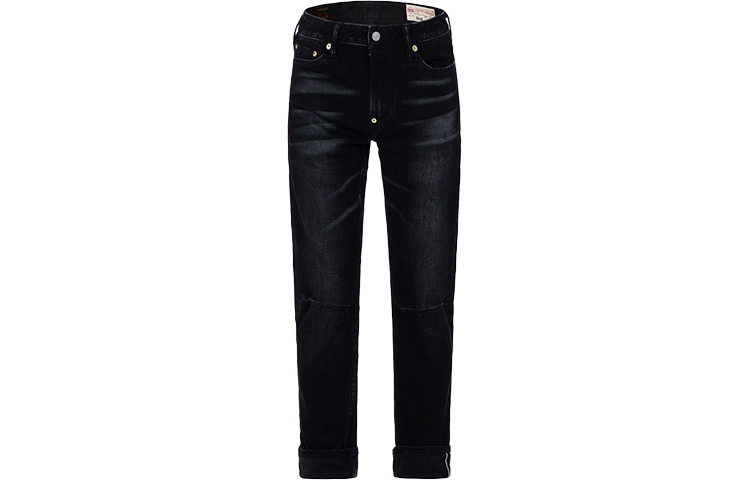 EVISU FW22  Black Slim Jeans with Seagull and Logo Print. 2EAHTM2JE124SLCS