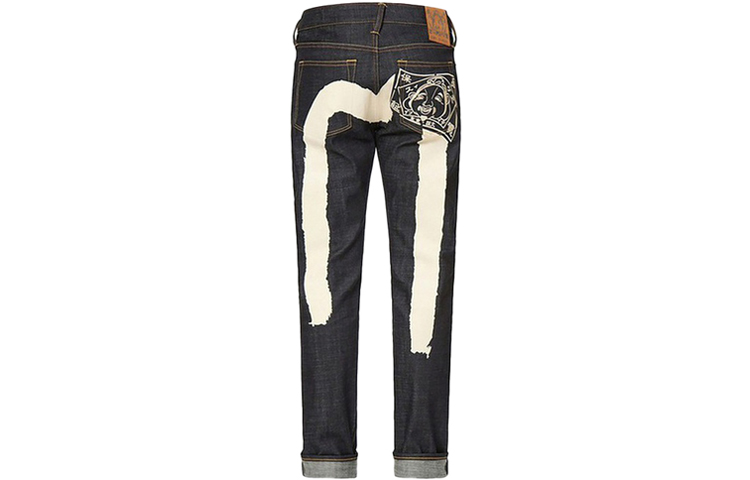 EVISU FW22  Denim Blue Jeans with Buddha Head Big M Print. 2EAADM2JE90617CT 圖 3