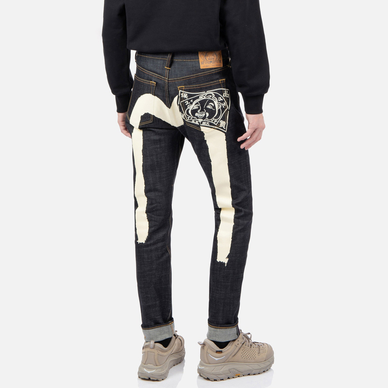 EVISU FW22  Denim Blue Jeans with Buddha Head Big M Print. 2EAADM2JE90617CT 圖 5