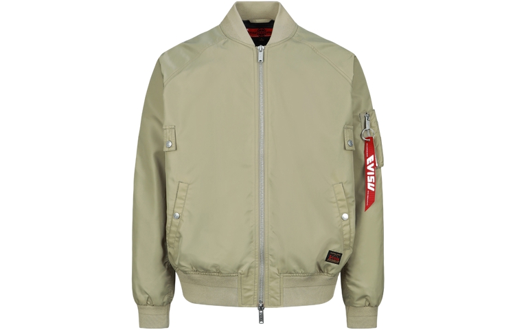 EVISU FW22  Letter Print Pilot Jacket Beige 2ESHTM3JK105RXNY 圖 3