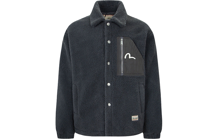 EVISU FW22  Lucky Cat Patch Seagull Embroidered Long-Sleeve Jacket. 2EAHTM2JK751XXSQ 圖 6
