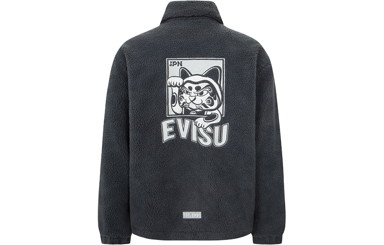 EVISU FW22  Lucky Cat Patch Seagull Embroidered Long-Sleeve Jacket. 2EAHTM2JK751XXSQ 圖 7