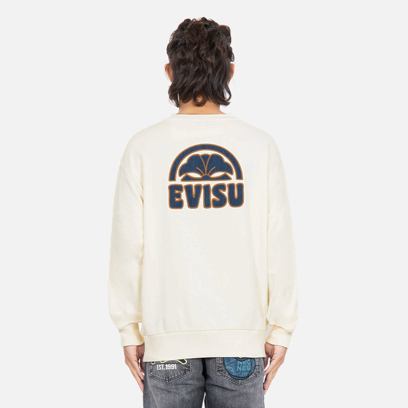 Purchase EVISU FW22 徽標牛仔拼接設計毛衣 2EAHTM2SW320RXCT