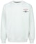 Lookbook 에비수 FW22 화이트 이글 그래픽 크루넥 긴팔 스웻셔츠. 2ESHTM3SW502LFCT