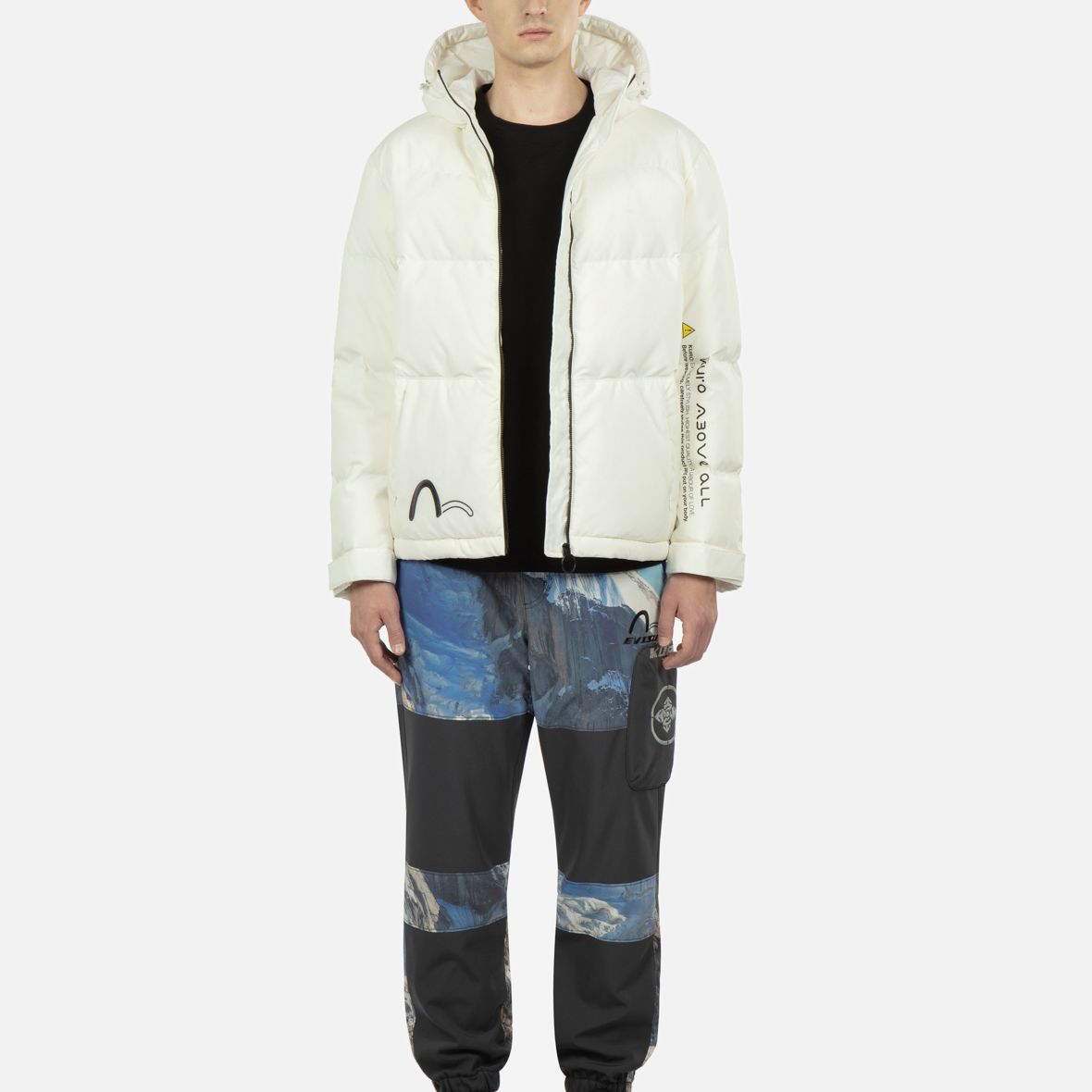 Cheap EVISU FW22 字母印花拉链连帽外套. 2EAGNM2NJ725XXPL