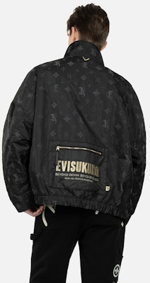 Chaqueta Bomber EVISU FW22 Jacquard con Logotipo Integrado Negra. 2ESGNM3JK751FFPN Purchase Chaqueta Bomber EVISU FW22 Jacquard con Logotipo Integrado Negra. 2ESGNM3JK751FFPN