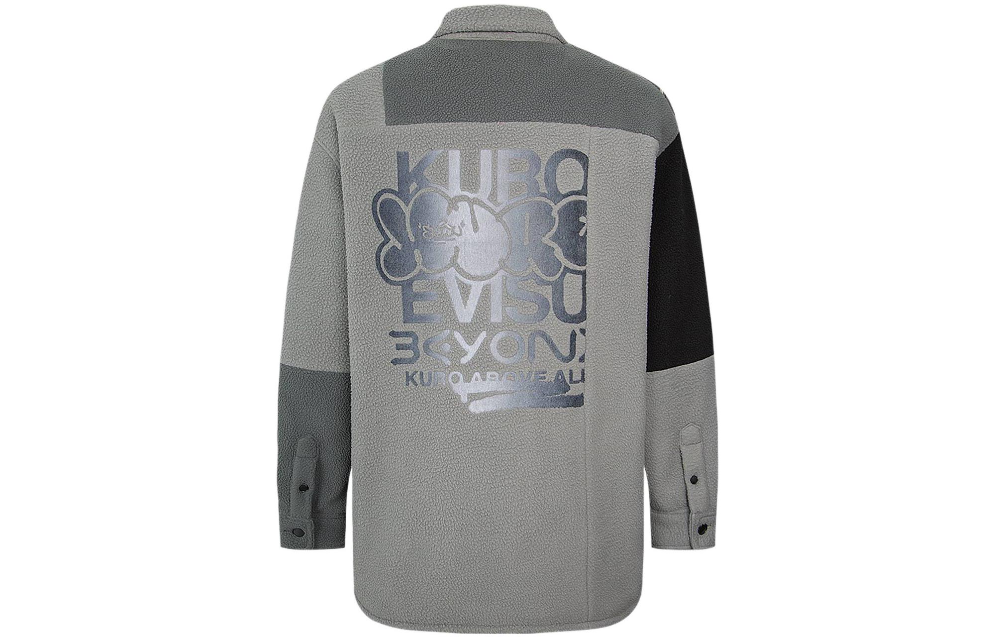 EVISU FW22 Color Block Fleece Long Sleeve Shirt Jacket for Men. 2EAGNM2SJ730XXSQ 圖 3