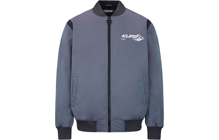 EVISU FW22 Gradient Seagull Print Bomber Jacket  Blue Iridescent. 2EAGNM2JK731OSNQ