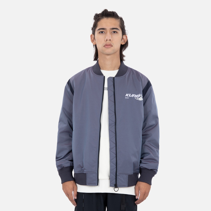 Shop 에비수 FW22 그라데이션 갈매기 프린트 봄버 재킷 블루 유광. 2EAGNM2JK731OSNQ