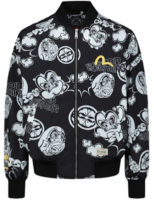 EVISU FW22 Jaket Bomber Pria Hitam Motif Grafiti Seluruhnya. 2ESHTM3JK712RXPL Order EVISU FW22 Jaket Bomber Pria Hitam Motif Grafiti Seluruhnya. 2ESHTM3JK712RXPL