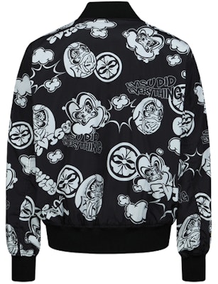 EVISU FW22 Jaket Bomber Pria Hitam Motif Grafiti Seluruhnya. 2ESHTM3JK712RXPL Lookbook EVISU FW22 Jaket Bomber Pria Hitam Motif Grafiti Seluruhnya. 2ESHTM3JK712RXPL