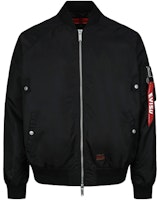 EVISU FW22 Jacquard Letter Print Bomber Jacket Black 2ESHTM3JK104RXNY EVISU FW22 Jacquard Letter Print Bomber Jacket Black 2ESHTM3JK104RXNY