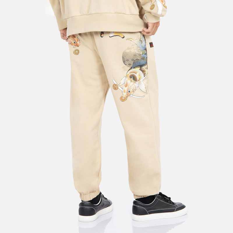 Purchase EVISU FW22 鲤鱼印花休闲裤 束脚运动裤. 2EAHTM2SP325STCT