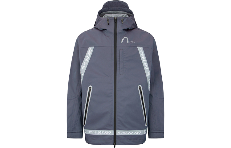 EVISU FW22 Logo Banner Padded Windproof Jacket . 2EAGNM2JK723SLNP