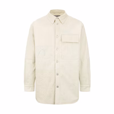 EVISU FW22 Multi-Element Embossed Long Sleeve Jacket Pink White Men. 2EAGNM2SJ799LFDQ