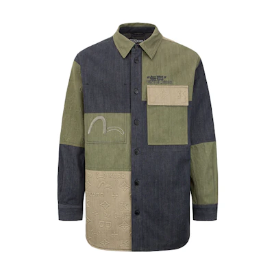 EVISU FW22 Multicolor Button-Up Long Sleeve Jacket Men 2EAGNM2SJ798LFDQ