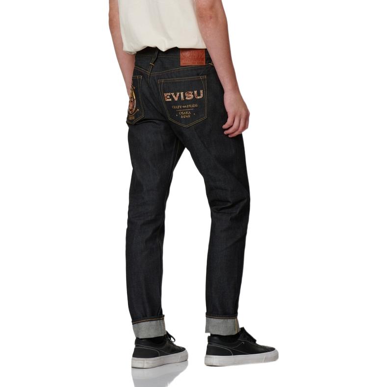 EVISU FW22 Pattern Slim Fit Jeans  Denim Blue. 2EAHTM2JE10917CT 圖 7