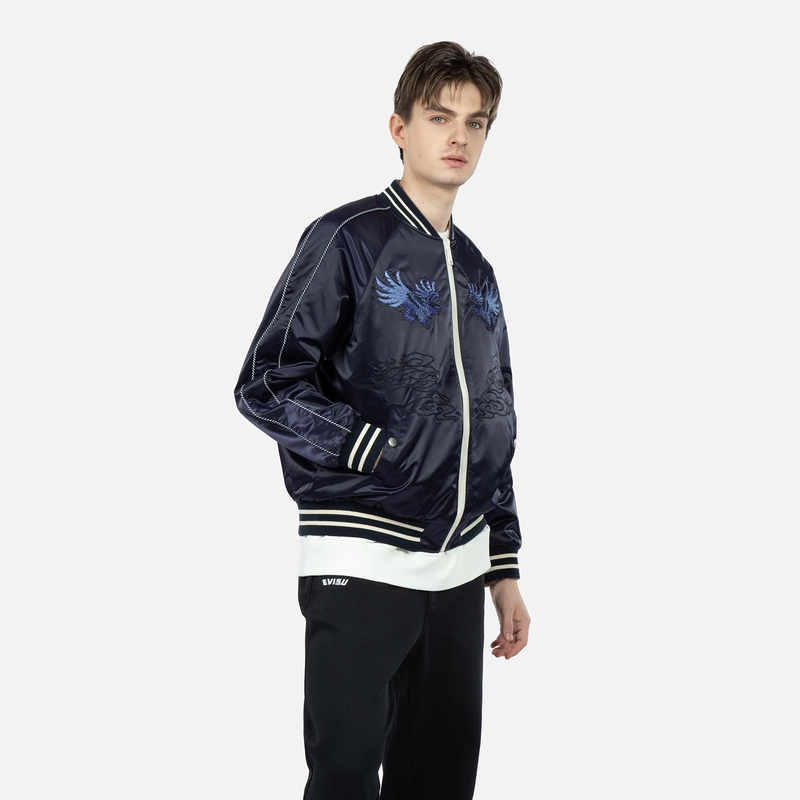 EVISU FW22 Reversible Embroidered Eagle Fit Jacket Multicolor . 2ESHTM3JK103LFPL 圖 8