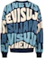 Lookbook EVISU FW22 웨이브 패턴 레터 프린트 풀오버 스웨트셔츠 2EAHTM2SW334LFCT