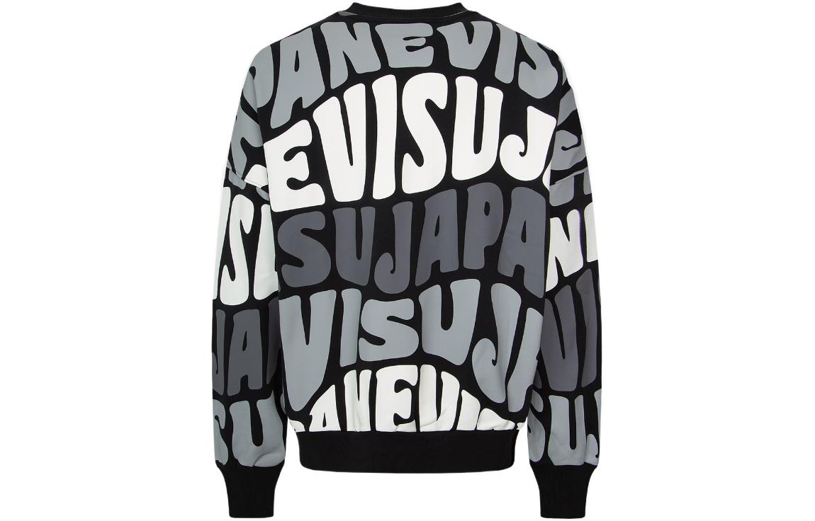 Purchase EVISU FW22 웨이브 패턴 레터 프린트 풀오버 스웨트셔츠 2EAHTM2SW334LFCT