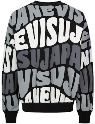 EVISU FW22 웨이브 패턴 레터 프린트 풀오버 스웨트셔츠 2EAHTM2SW334LFCT Purchase EVISU FW22 웨이브 패턴 레터 프린트 풀오버 스웨트셔츠 2EAHTM2SW334LFCT