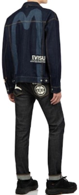 EVISU FW23 復古印花牛仔外套 - 牛仔藍 2EAADM2DJ799LFCT Details for EVISU FW23 復古印花牛仔外套 - 牛仔藍 2EAADM2DJ799LFCT