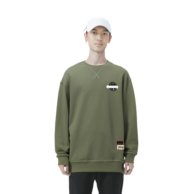 Shop EVISU FW23 Baju Sweater Oversized Logo M Besar Lengan Panjang Unisex 2EAHTM3SW8041RXCT