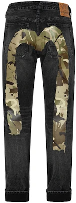 EVISU FW23 Vaqueros Negros Rectos con Letras y Detalles Desgastados para Hombre. 2EAHTM3JE890317CS Buy EVISU FW23 Vaqueros Negros Rectos con Letras y Detalles Desgastados para Hombre. 2EAHTM3JE890317CS