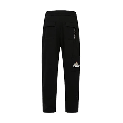 EVISU FW23 Buddha & Seagull Embroidery Wide-Leg Sweatpants for Men. 2EAHTM3SP8049LFCT