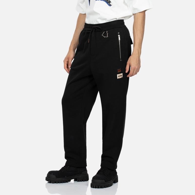 Purchase EVISU FW23 佛頭海鷗刺繡寬版男士運動褲 2EAHTM3SP8049LFCT