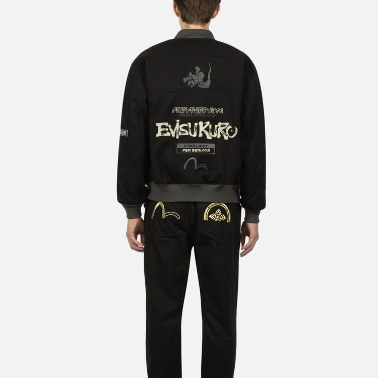 Purchase EVISU FW23 Casual Letterman Baseball Jacket 2EAADM2JK742XXNQ
