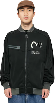 EVISU FW23 Casual Letterman Baseball Jacket 2EAADM2JK742XXNQ Cheap EVISU FW23 Casual Letterman Baseball Jacket 2EAADM2JK742XXNQ
