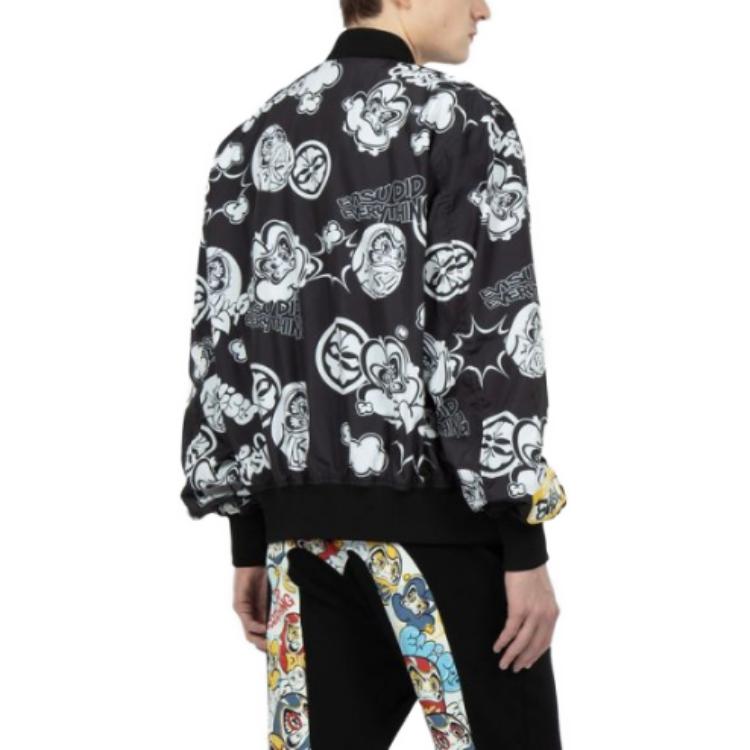 Purchase 에비스 FW23 달마 프린트 컴포트 지퍼 야구 재킷 블랙 2ESHTM3JK712RXPLBKAO