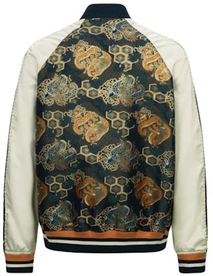 Chaqueta Completa EVISU FW23 Hombre con Bordado Dorado y Patchwork Jacquard. 2EAHTM3JK7017LFPXMUNA Lookbook Chaqueta Completa EVISU FW23 Hombre con Bordado Dorado y Patchwork Jacquard. 2EAHTM3JK7017LFPXMUNA