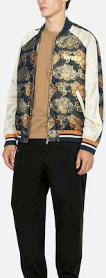 Chaqueta Completa EVISU FW23 Hombre con Bordado Dorado y Patchwork Jacquard. 2EAHTM3JK7017LFPXMUNA Shop Chaqueta Completa EVISU FW23 Hombre con Bordado Dorado y Patchwork Jacquard. 2EAHTM3JK7017LFPXMUNA