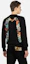 Details for EVISU FW23 레인보우 자수 빅 M 그래픽 블랙 긴팔 스웻셔츠 남성용 2EAADM2SW316XXCTB