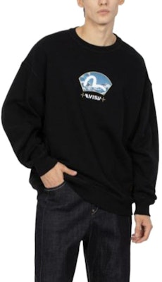 Sudadera Unisex EVISU FW23 con Ola Gaviota Bordada y Corte Holgado. 2EAHTM3SW7064LFCT Sizing Sudadera Unisex EVISU FW23 con Ola Gaviota Bordada y Corte Holgado. 2EAHTM3SW7064LFCT