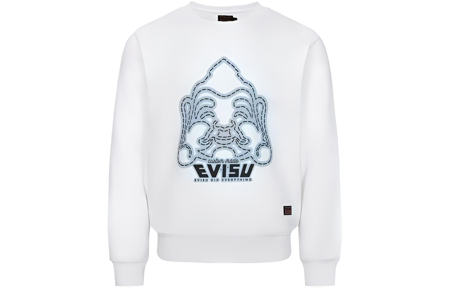 Buy EVISU FW23 佛头印花圆领设计卫衣 2EAEPM3SW1188XXCT