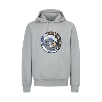 EVISU Geometric Print Pullover Hoodie Unisex - Grey 2EAGNM1SW427LFCT