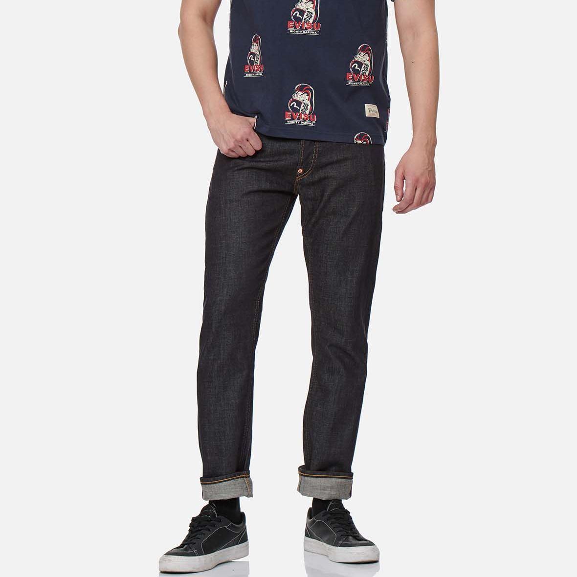 Purchase EVISU 財神系列修身版大M標誌長牛仔褲-丹寧藍 2ESHTM2JE90910CT