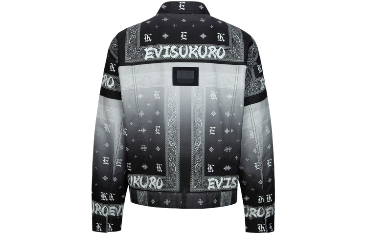 EVISU Gradient Paisley Print Oversized Trucker Jacket for Men. 2ESGNM4JK5086LFCT 圖 3