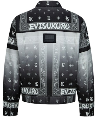 EVISU Gradient Paisley Print Oversized Trucker Jacket for Men. 2ESGNM4JK5086LFCT Lookbook EVISU Gradient Paisley Print Oversized Trucker Jacket for Men. 2ESGNM4JK5086LFCT