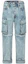 Buy EVISU Jeans Wide-Leg Graffiti Logo Biru Denim dengan Desain Lepas-Pasang. 2ESHTM3JE124FFCT