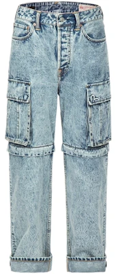 EVISU Jeans Wide-Leg Graffiti Logo Biru Denim dengan Desain Lepas-Pasang. 2ESHTM3JE124FFCT Order EVISU Jeans Wide-Leg Graffiti Logo Biru Denim dengan Desain Lepas-Pasang. 2ESHTM3JE124FFCT