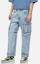 Shop EVISU Jeans Wide-Leg Graffiti Logo Biru Denim dengan Desain Lepas-Pasang. 2ESHTM3JE124FFCT