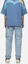 Sizing EVISU Jeans Wide-Leg Graffiti Logo Biru Denim dengan Desain Lepas-Pasang. 2ESHTM3JE124FFCT