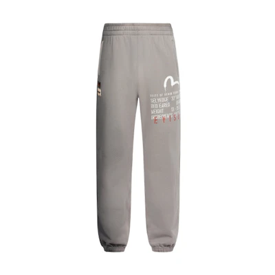 EVISU Graffiti Seagull Print Straight-Leg Casual Pants Men. 2EAHTM3SP8050STCT